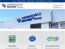 Tablet Screenshot of laboratoriosbilper.com